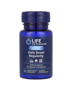 Пробиотик для регулярной работы кишечника, 57,5 мг, Florassist Probiotic, Life Extension, 30 вегетарианских капсул