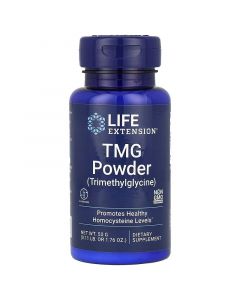 Триметилглицин, ТМГ, 500 мг, TMG Powder (Trimethylglycine), Life Extension, 50 гр