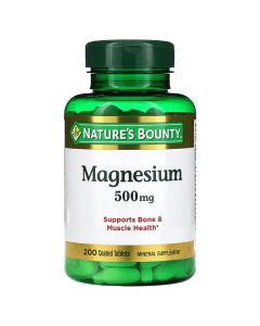 Магній, 500 мг, Magnesium, Nature's Bounty, 200 таблеток