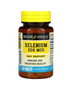 Селен 200 мкг, Selenium, Mason Natural, 60 таблеток