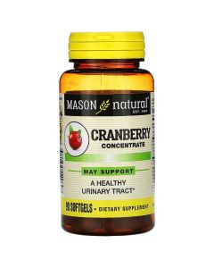 Клюквенный концентрат, Cranberry Concentrate, Mason Natural, 90 гелевых капсул