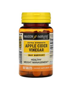 Яблочный уксус, Extra Strength Apple Cider Vinegar, Mason Natural, 100 таблеток