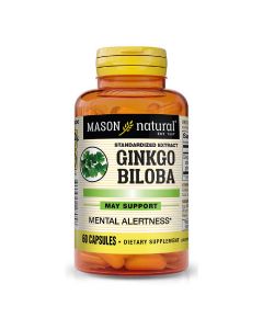 Гінкго Білоба Екстракт, Ginkgo Biloba, Mason Natural, 60 капсул
