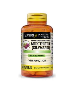 Розторопша (Сілімарін), Milk Thistle (Silymarin), Mason Natural, 60 капсул