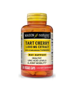 Екстракт терпкої вишні 1000мг з куркумою, Tart Cherry Extract With Turmeric, Mason Natural, 60 вегетаріанських капсул