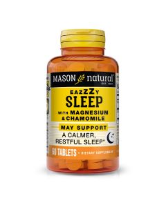 Легкий сон з магнієм та ромашкою, Eazy sleep with Magnesium & Chamomile, Mason Natural, 60 таблеток