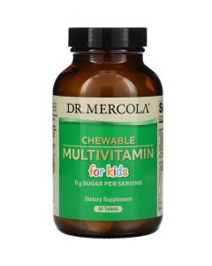 Мультивитамины для детей, Chewable Multivitamin for Kids, Dr. Mercola, 60 жевательных таблеток