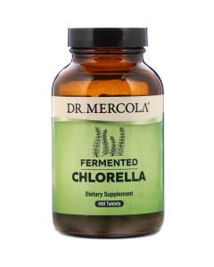 Ферментована Хлорелла, Fermented Chlorella, Dr. Mercola, 450 таблеток