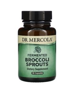 Ферментовані паростки Брокколі, Fermented Broccoli Sprouts, Dr. Mercola, 30 капсул