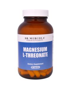 Магний L-Треонат, Magnesium L-Threonate, Dr. Mercola, 90 капсул