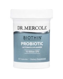 Пробіотик, 250 мг (10 млрд КУО), Biothin Probiotic, Lactobacillus Gasseri, Dr. Mercola, 30 капсул