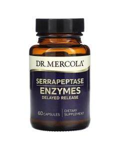 Ферменты серрапептазы, Serrapeptase Enzymes, Dr. Mercola, 60 капсул