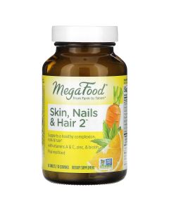 Комплекс для Шкіри, Нігтів і Волос 2, Skin, Nails & Hair 2, MegaFood, 60 таблеток