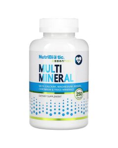 Мультимінерали, Essentials, Multi Mineral, NutriBiotic, 250 капсул