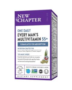 Щоденні Мультивітаміни для Чоловіків 55+, Every Man's One Daily, New Chapter, 24 таблеток