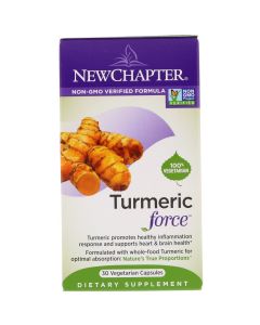Куркумин, Turmeric Force, New Chapter, 30 вегетарианских капсул