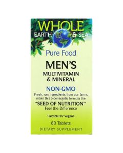 Мультивітамінний та мінеральний комплекс для чоловіків, Men's Multivitamin & Mineral, Natural Factors, 60 таблеток