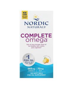 Омега Комплекс з лимоном, Complete Omega, Lemon, Nordic Naturals, 1000 мг, 120 Гелевих Капсул