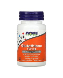 Глутатіон, 500 мг, Glutathione, Now Foods, 30 вегетаріанських капсул