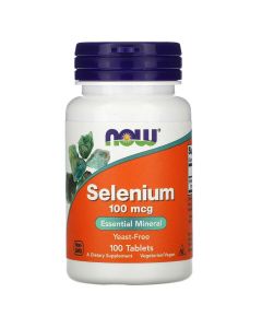 Селен, Selenium, Now Foods, 100 мкг, 100 таблеток