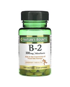 Вітамін B2, 100 мг, Vitamin B2, Nature's Bounty, 100 таблеток
