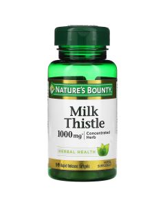 Розторопша, 1000 мг, Milk Thistle, Nature's Bounty, 50 гелевих капсул