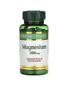Магній, 500 мг, Magnesium, Nature's Bounty, 100 каплет