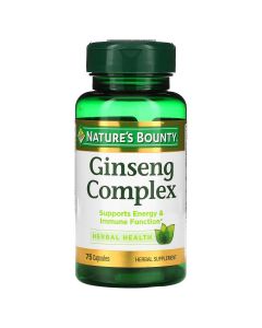 Комплекс женьшеню, Ginseng Complex, Nature's Bounty, 75 капсул