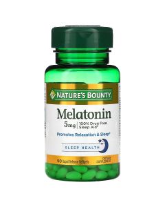 Мелатонін швидкого вивільнення, 5 мг, Melatonin, Nature's Bounty, 90 гелевих капсул