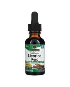 Корінь солодки (Лакриці), екстракт без спирту, 2000 мг, Licorice Root, Fluid Extract, Alcohol-Free, Nature's Answer, 30 мл