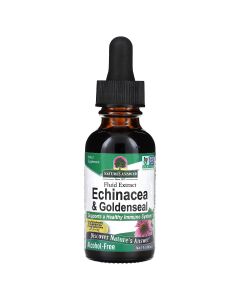 Ехінацея та Жовтокорінь (Гідрастис), без спирту, Echinacea & Goldenseal, Alcohol-Free, Nature's Answer, 30 мл