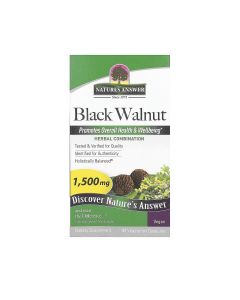 Чорний горіх, 1500 мг, Black Walnut, Nature's Answer, 90 вегетаріанських капсул