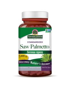 Со Пальметто (Сереноя), 1,600 мг, Saw Palmetto, Standardized, Nature's Answer, 120 вегетарианских капсул