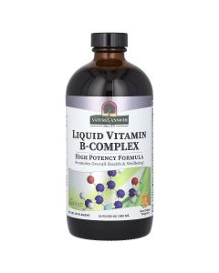 Рідкий комплекс вітамінів групи B, смак мандарину, Liquid Vitamin B-Complex, Nature's Answer, 480 мл