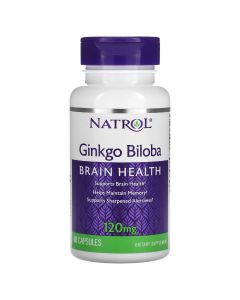 Гінкго Білоба, 120 мг, Ginkgo Biloba, Natrol, 60 капсул