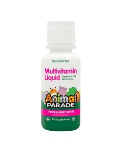 Рідкі Дитячі Мультивітаміни, Смак Тропичних фруктів, Animal Parade Gold, Natures Plus, 236 мл