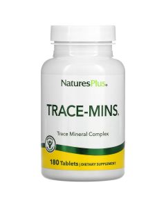 Комплекс микроэлементов, Trace-Mins, Trace Mineral Complex, Natures Plus, 180 таблеток