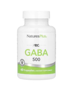 GABA (Гамма-Аминомасляная Кислота), 500 мг, PRO GABA, Natures Plus, 60 капсул