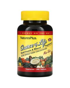 Мультивитамины, Source of Life, Natures Plus, 180 мини таблеток