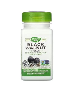 Чорний Горіх, Black Walnut, Hulls, Nature's Way, 500 мг, 100 Капсул