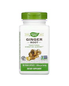 Корень Имбиря, 550 мг, Ginger Root, Nature's Way, 180 капсул