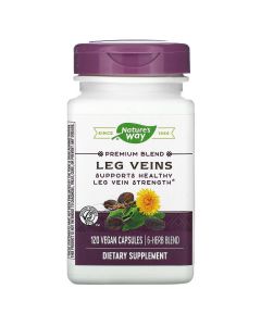 Поддержка Вен, Leg Veins Support Blend, Nature's Way, 120 капсул