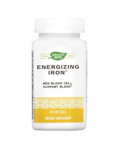 Железо энергетическое, Energizing Iron, Nature's Way, 90 гелевых капсул