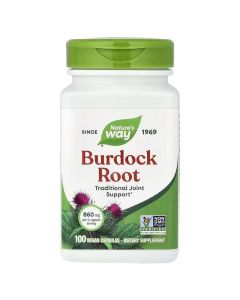Корінь Лопуха, 860 мг, Burdock Root, Nature's Way, 100 капсул