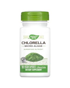 Хлорелла, 1230 мг, Chlorella, Micro-Algae, Nature's Way, 100 вегетаріанських капсул