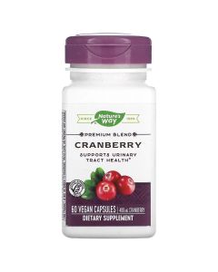 Клюква, премиум-смесь, 400 мг, Cranberry, Nature's Way, 60 вегетарианских капсул