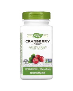 Клюква, 930 мг, Cranberry Fruit, Nature's Way, 180 вегетарианских капсул