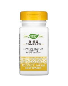 Комплекс витаминов B, B-50 Complex, Nature's Way, 100 капсул
