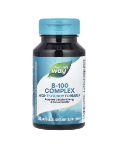 Комплекс витаминов B, B-100 Complex, Nature's Way, 60 капсул