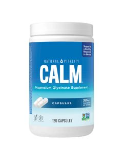 Гліцинат Магнію, 325 мг, CALM, Magnesium Glycinate, Natural Vitality, 120 капсул